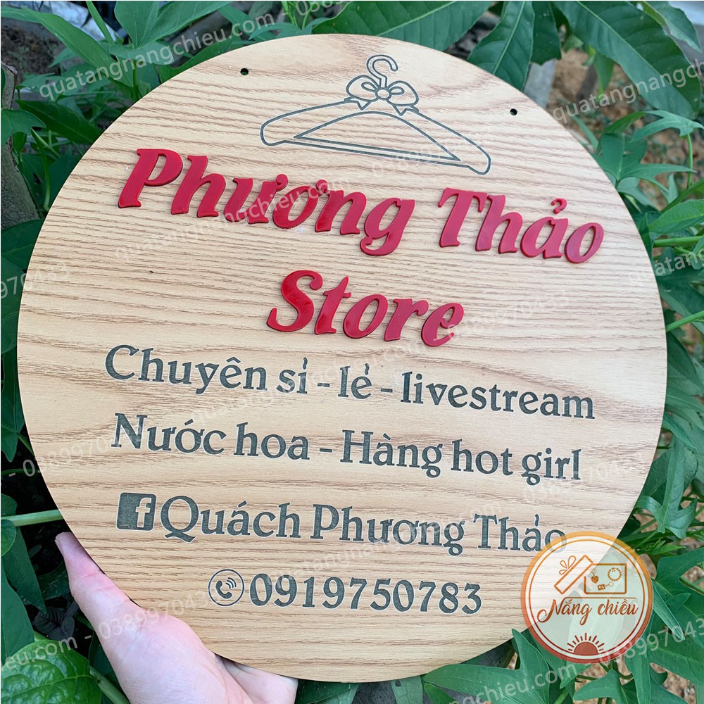 Bảng hiệu treo cửa hàng_ bảng hiệu gỗ giá rẻ_ bảng hiệu xinh