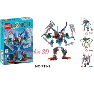 Hộp đồ chơi lắp ráp bionicle 711