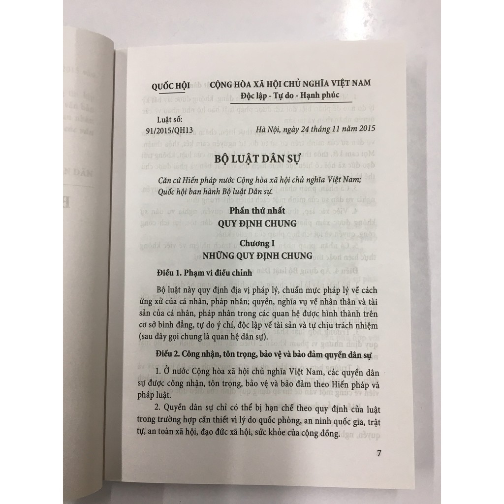 Sách Luật - Bộ Luật Dân Sự 2015 và các văn bản hướng dẫn thi hành