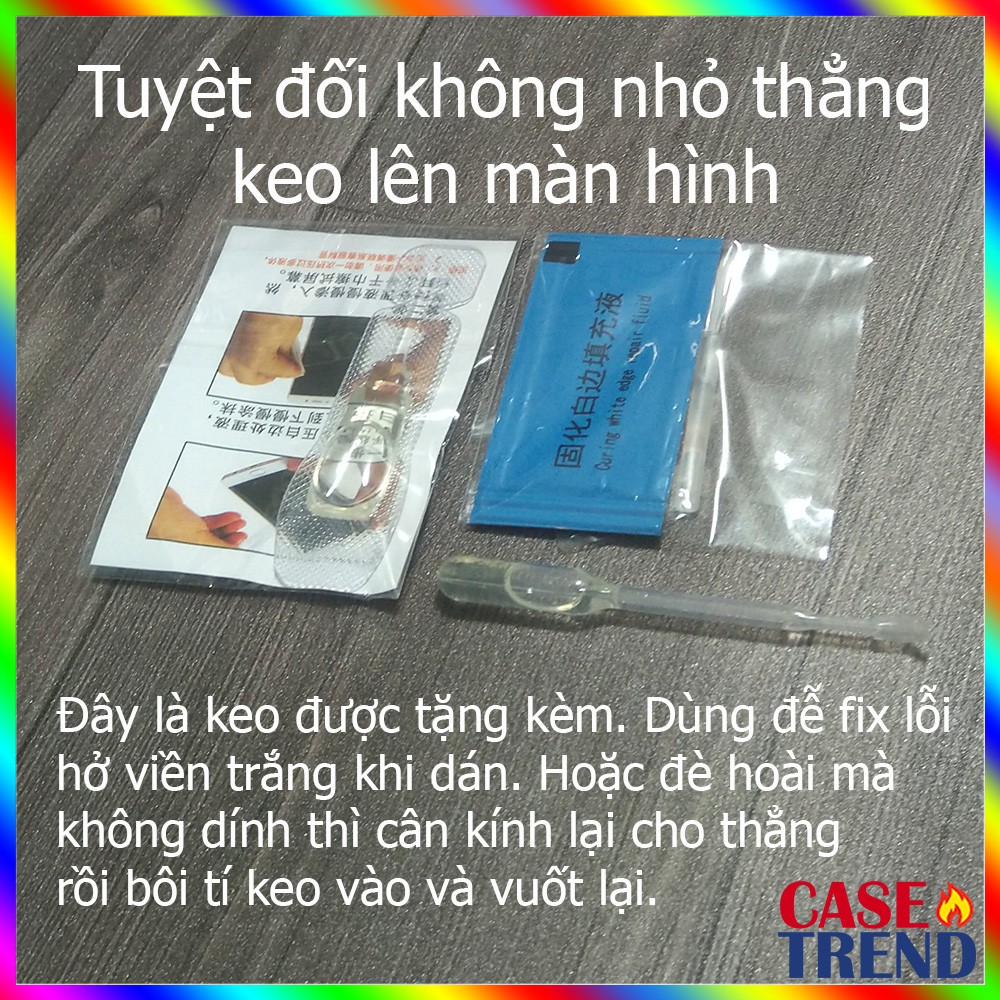 Keo Dầu Chống Hở Mép Fix Lỗi Hở Viền Cạnh Trắng Hỗ Trợ Dán Kính Cường Lực Trắng 2.5D Không Viền Đen