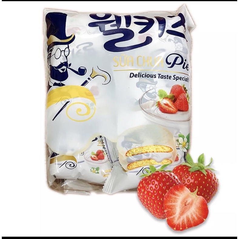 COMBO 12 CÁI BÁNH CHOCOPIE VỊ SẦU RIÊNG/KIWI/BẮP/DÂU/DỪA/TRÀ XANH