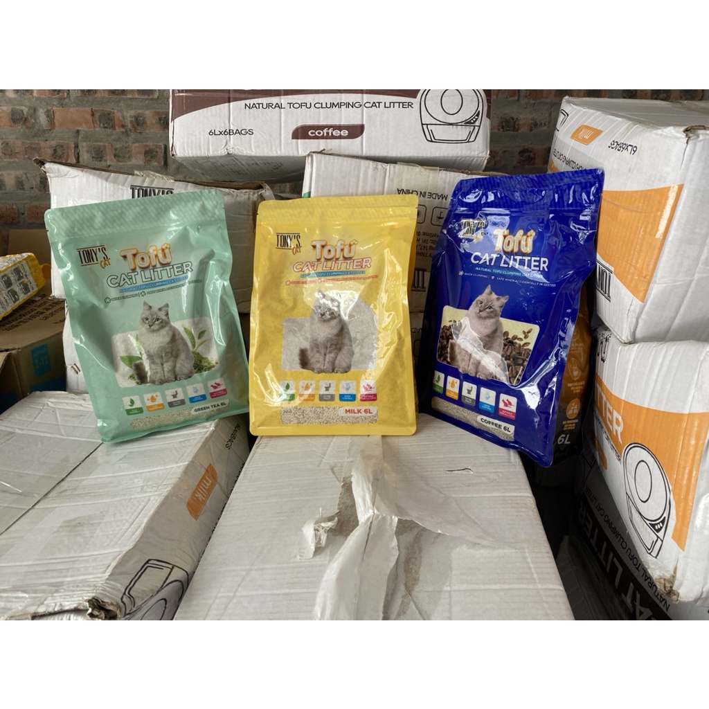Cát vệ sinh chó mèo - Cát đậu nành Tofu Tony's - Zippopet