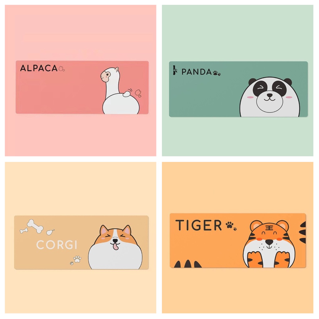 Lót chuột, pad chuột họa tiết cute, dày 3mm, bo viền chắc chắn