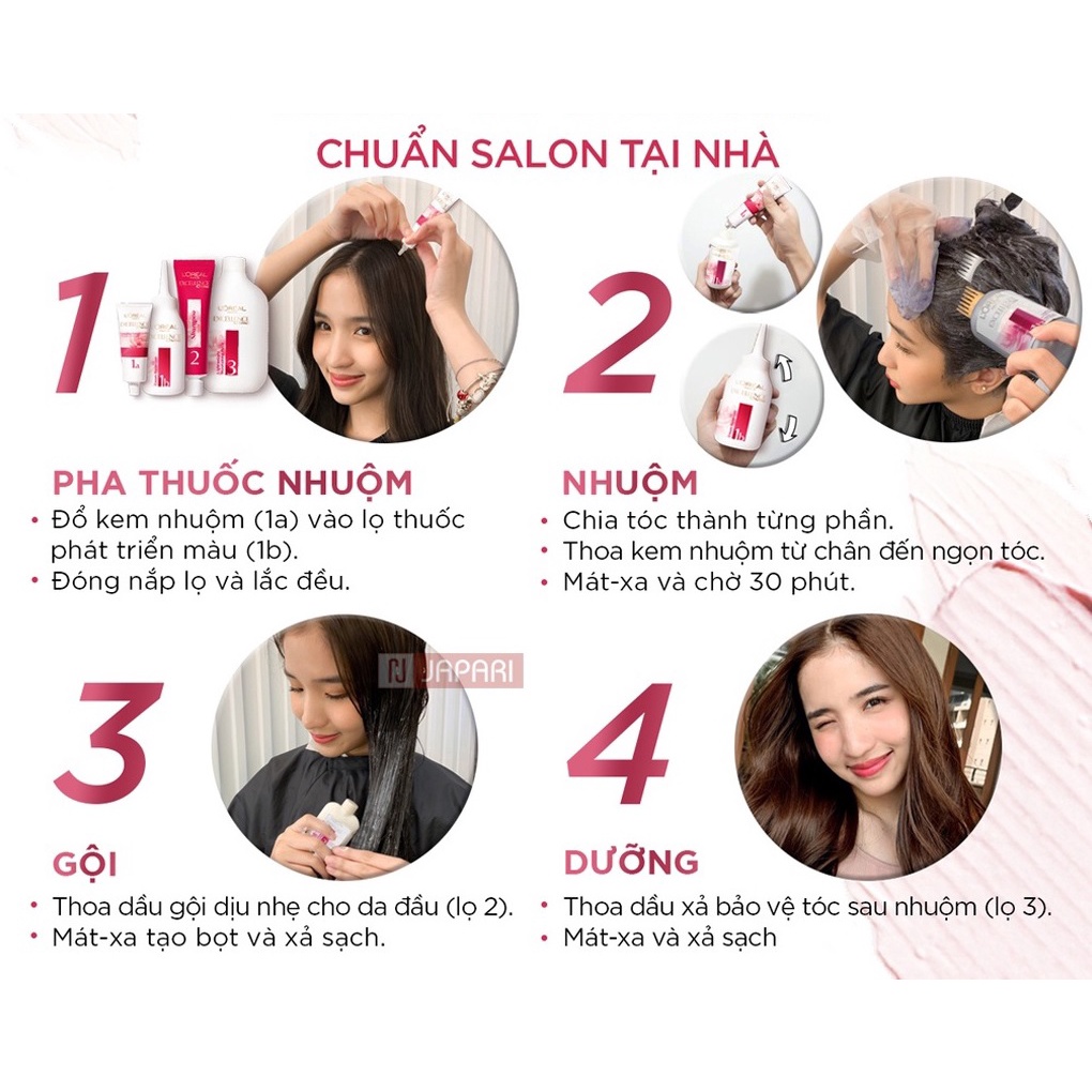 Thuốc Nhuộm Tóc Phủ Bạc Loreal Excellence Creme