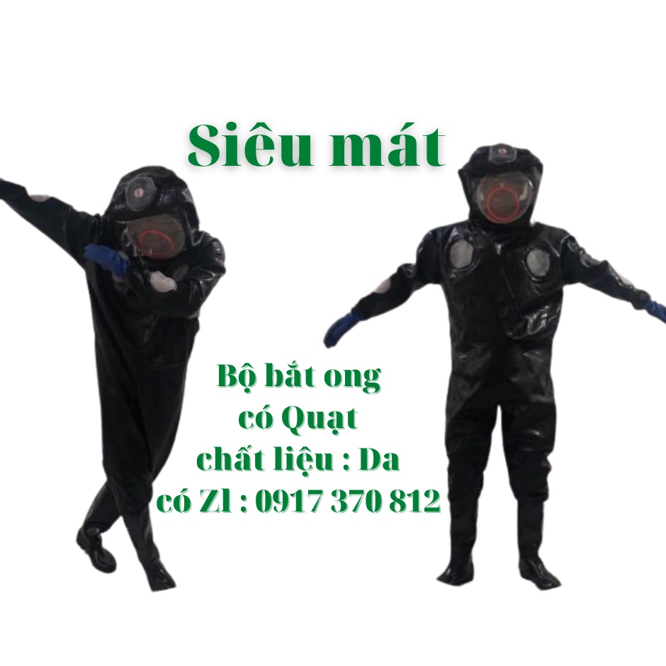 Áo bảo hộ bắt ong rừng có quạt