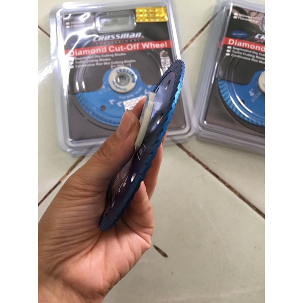 LƯỠI CẮT GẠCH, BÊ TÔNG, ĐÁ HOA CƯƠNG CROSSMAN 105mm