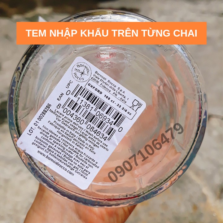 [NHẬP KHẨU Chai thủy tinh nắp cài/nắp gài kín hơi nhập khẩu Ý 500ml