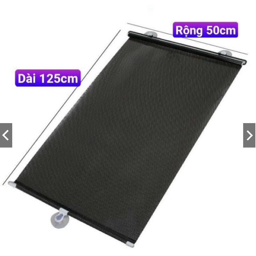 Rèm Che chắn nắng, chống tia uv tự cuộn gọn gàng cho ô tô, cửa kính - LỚN 50 x 125cm