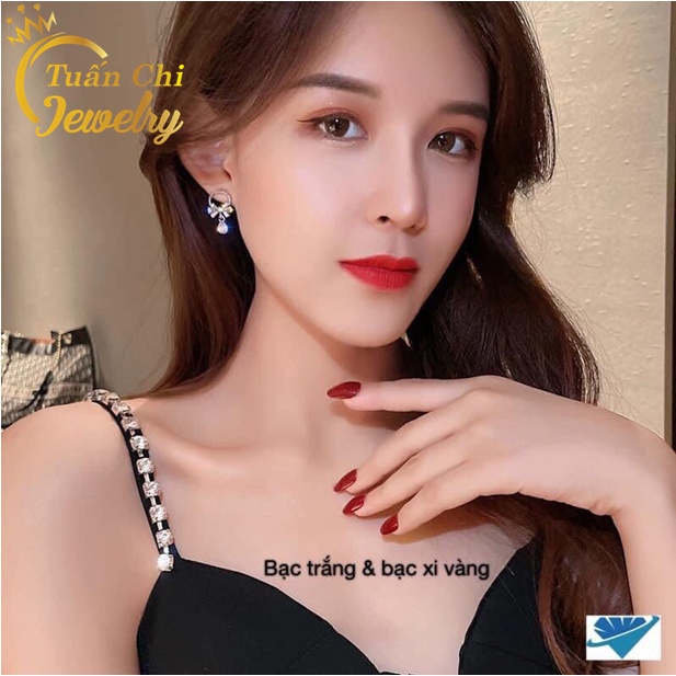 HÀNG MỚI VỀ Bông Tai Nữ- Khuyên Tai Bạc Kiểu Dáng Nơ Thanh Lịch, Mẫu Mới Nhất