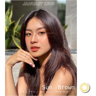 Sun Brown áp tròng | 13.7mm | 0-8 diop | January Lens