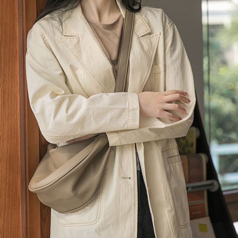 Túi Xách Da PU Màu Trơn Đơn Giản Thời Trang Cho Nữ