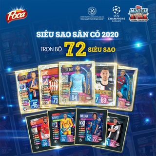 Bộ sưu tập 72 thẻ + album match attax 2019-20 poca