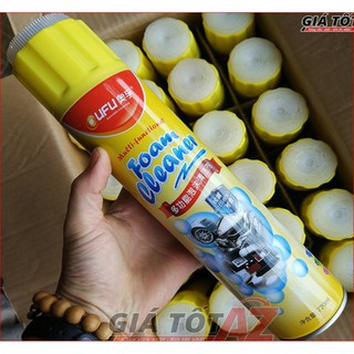 Combo 2 chai xịt bọt vệ sinh ô tô ufu foam cleaner 720ml
