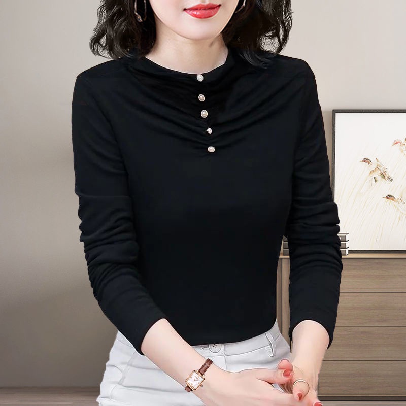 Áo thun tay dài thời trang cho phụ nữ trung niên