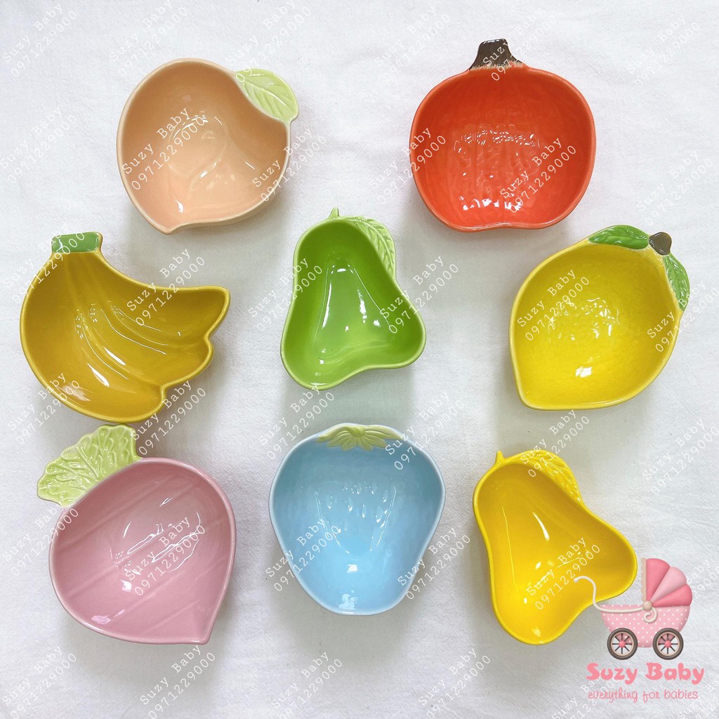 Bát sứ ăn dặm cho bé nhiều hình dễ thương, Suzy baby