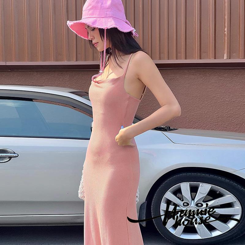 Đầm Hai Dây Hở Lưng Ôm Dáng Thời Trang Mùa Hè Cho Nữ