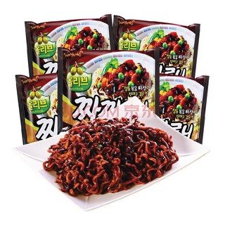 [Lốc 5 gói] Mì tương đen Samyang dầu Olive Hàn Quốc