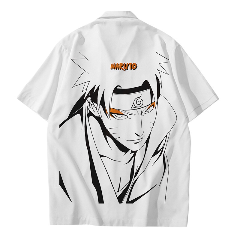 Áo Sơ Mi Nam In Hình Nhân Vật Anime Naruto 3D Thời Trang Mùa Hè Có Size 5XL
