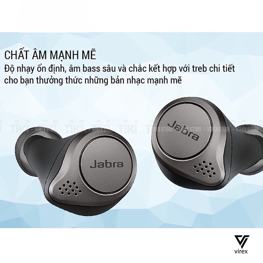 Jabra Elite Hoạt Động 75t Không Dây Thể Thao Tai Nghe TWS Bluetooth 5.0 Trong-Tai Tai Nghe Tai Nghe Earbuds