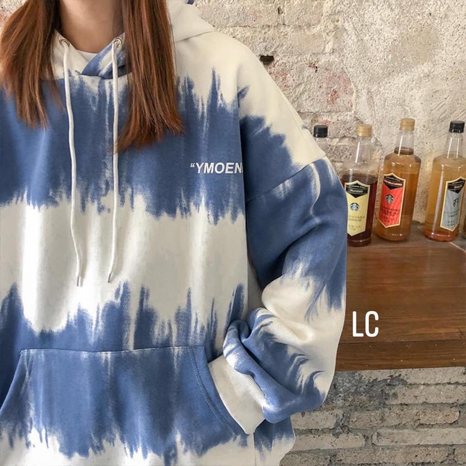 Áo hoodie phối màu có mũ unisex dáng rộng thu đông AK16 | BigBuy360 - bigbuy360.vn