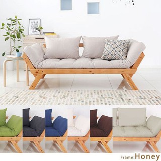 [RẺ VÔ ĐỊCH] Ghế Sofa Simple, Gỗ thông tự nhiên, Vân gỗ đẹp, Kiểu dáng đơn giản, 2 tư thế, tiện nghi bất ngờ