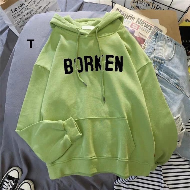 [FREESHIP ĐƠN TỪ 50K] Áo hoodie BORKEN chữ ngực DTR1119 | BigBuy360 - bigbuy360.vn