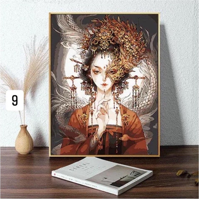 [CÓ KHUNG SẴN DÀY 2.5cm] Tranh tô màu theo số CHUẨN MÀU Tổng hợp các mẫu hot trend 2021 (căng khung sẵn)