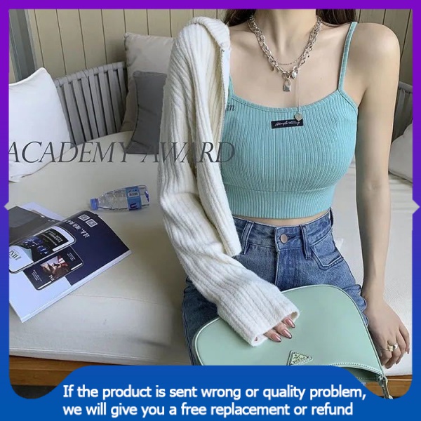 sexy pajamas lingerie📣【Spot goods】💃Áo Ống Hai Dây Có Mút Đệm Ngực Màu Trắng Phong Cách Hàn Quốc Quyến Rũ Cho Nữ cod spot free shipping | BigBuy360 - bigbuy360.vn