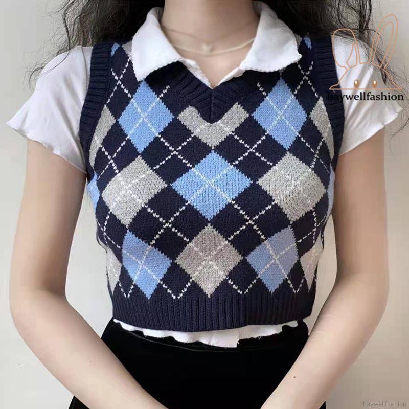 Áo Khoác Len Không Tay Cổ Chữ V Thời Trang Cho Nữ | BigBuy360 - bigbuy360.vn