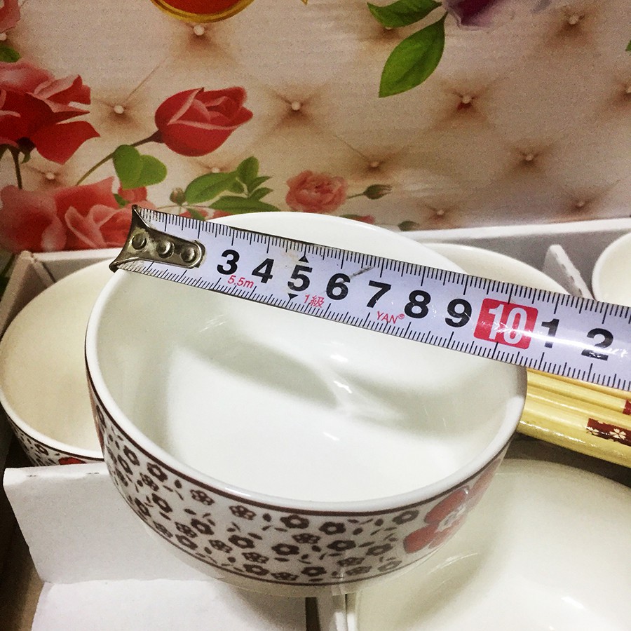 [Nhật] Bộ 6 chén đũa sứ cao cấp - Chén ăn cơm | BigBuy360 - bigbuy360.vn