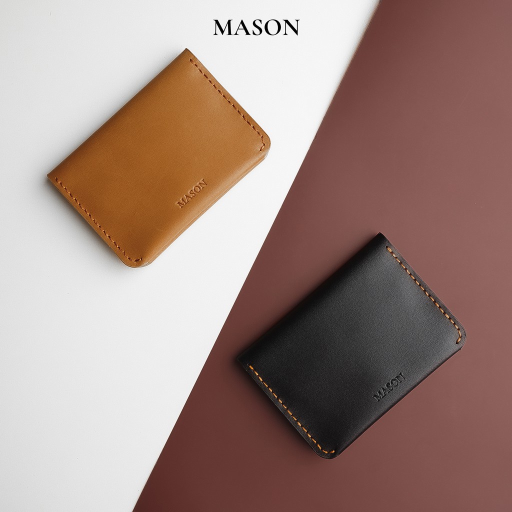 Ví mini cardholder cầm tay nhỏ gọn SCOTT da nhập khẩu Unisex nam nữ thương hiệu MASON - M04