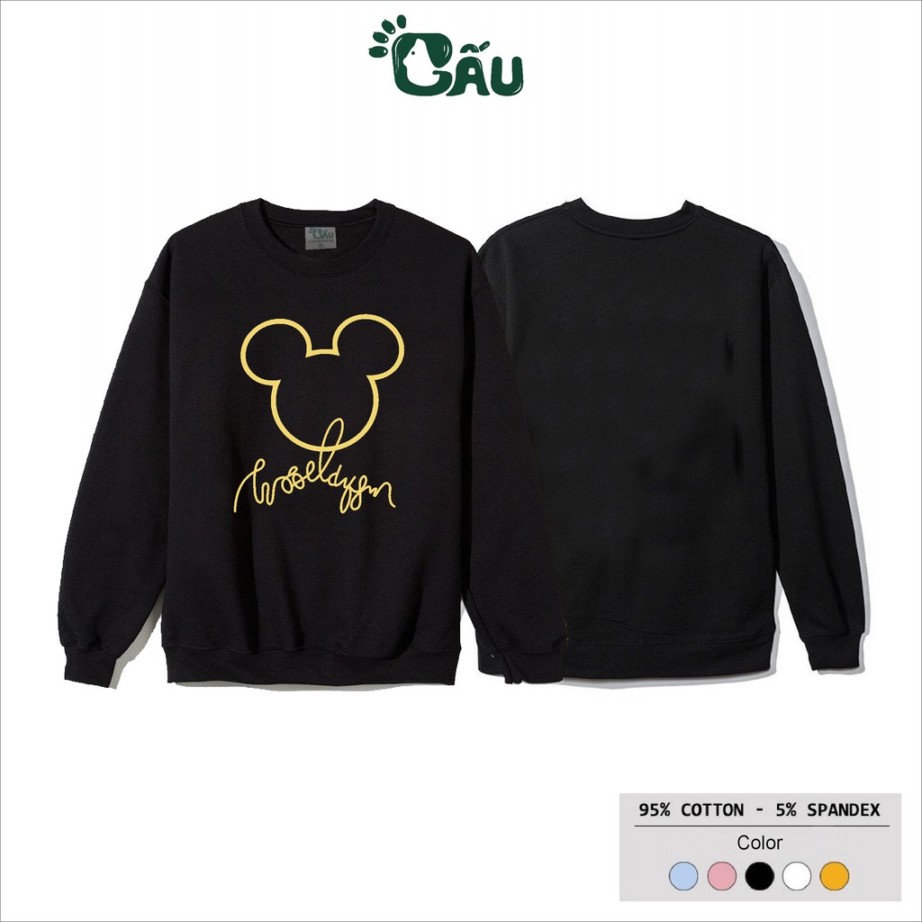 Áo sweater GẤU 194 vải thu đông co dãn, dày dặn mềm mịn form rộng phong cách Unisex - ALBUM DORRIS | BigBuy360 - bigbuy360.vn