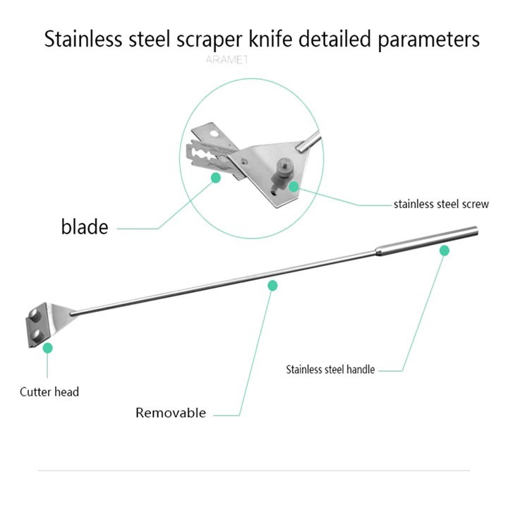 Cây Dao Cạo Rêu Inox Bể Cá Cảnh