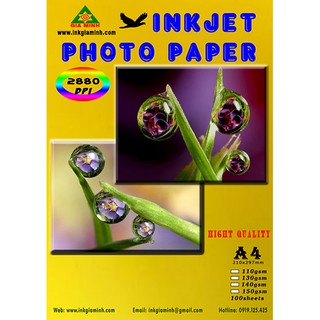 GIẤY THUỐC ( IN MÀU ) 1 MẶT 110gsm- Khổ A4