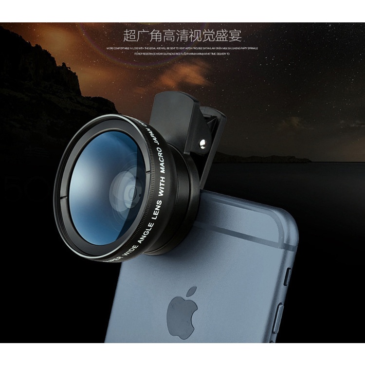 Bộ Lens Điện Thoại Siêu Góc Rộng 0.45x + 12.5x Cho IPhone 11 12 Xiaomi