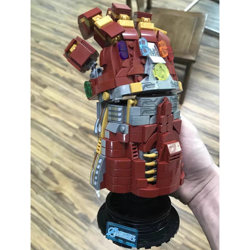Đồ chơi lắp rắp GĂNG TAY THANOS vàng| GĂNG TAY THANOS đỏ