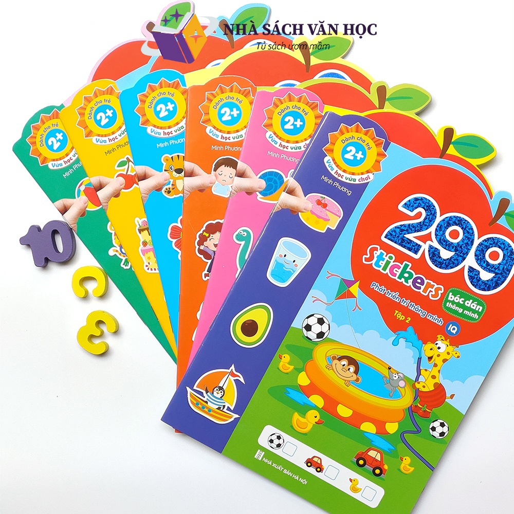 Sách - 299 Stickers Bóc Dán Thông Minh - Phát Triển Trí Tuệ Cảm Xúc EQ, CQ, IQ, Logic Dành Cho Trẻ 2+ Tuổi