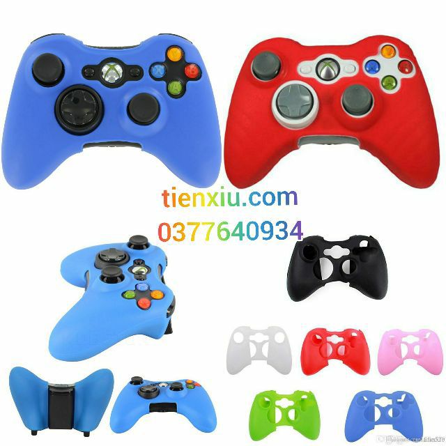Bọc silicon tay cầm Xbox 360 giao mầu ngẫu nhiên bao Silicon tay xbox360 đủ đời các mã