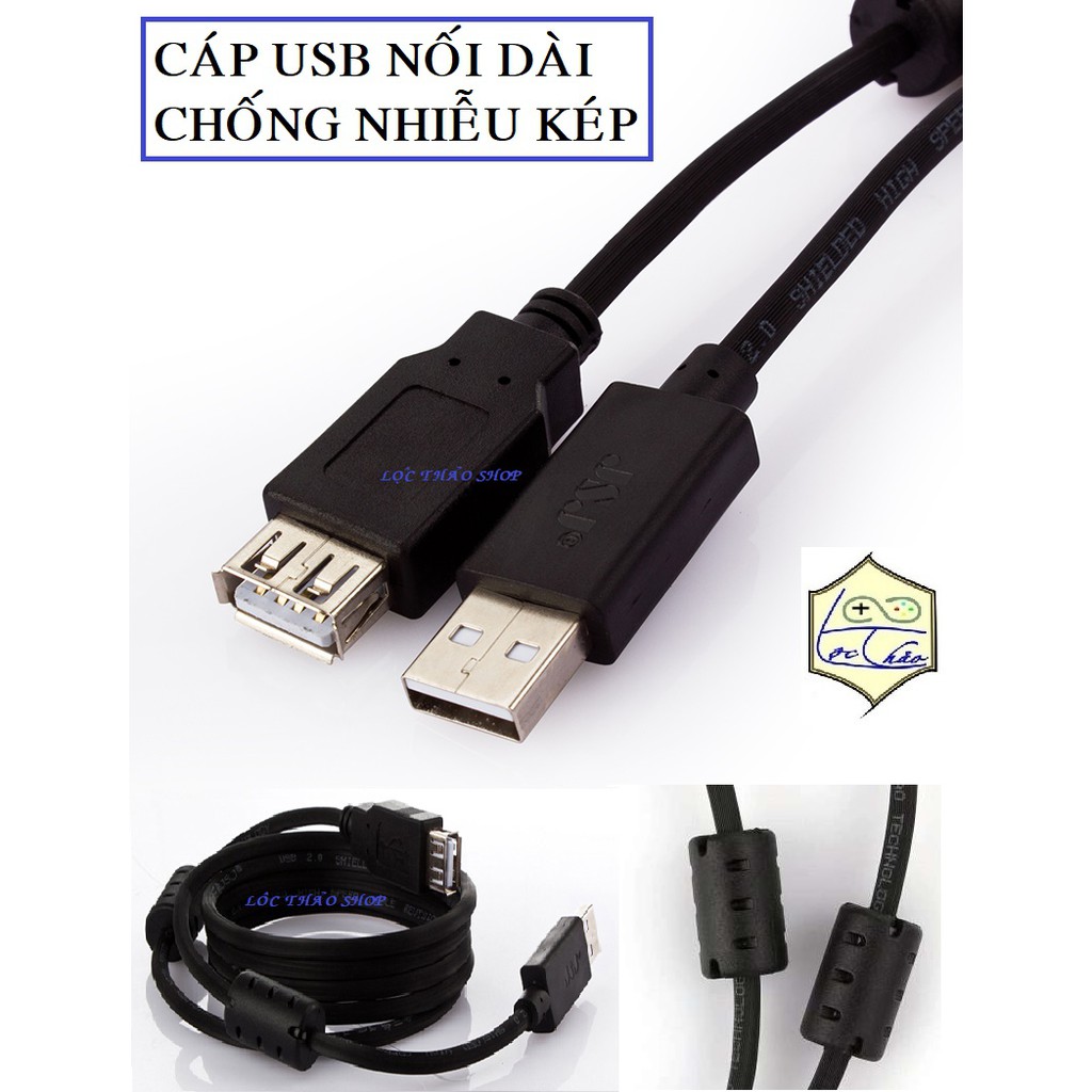 Cáp USB Nối dài 5M JSJ chống nhiễu tốt