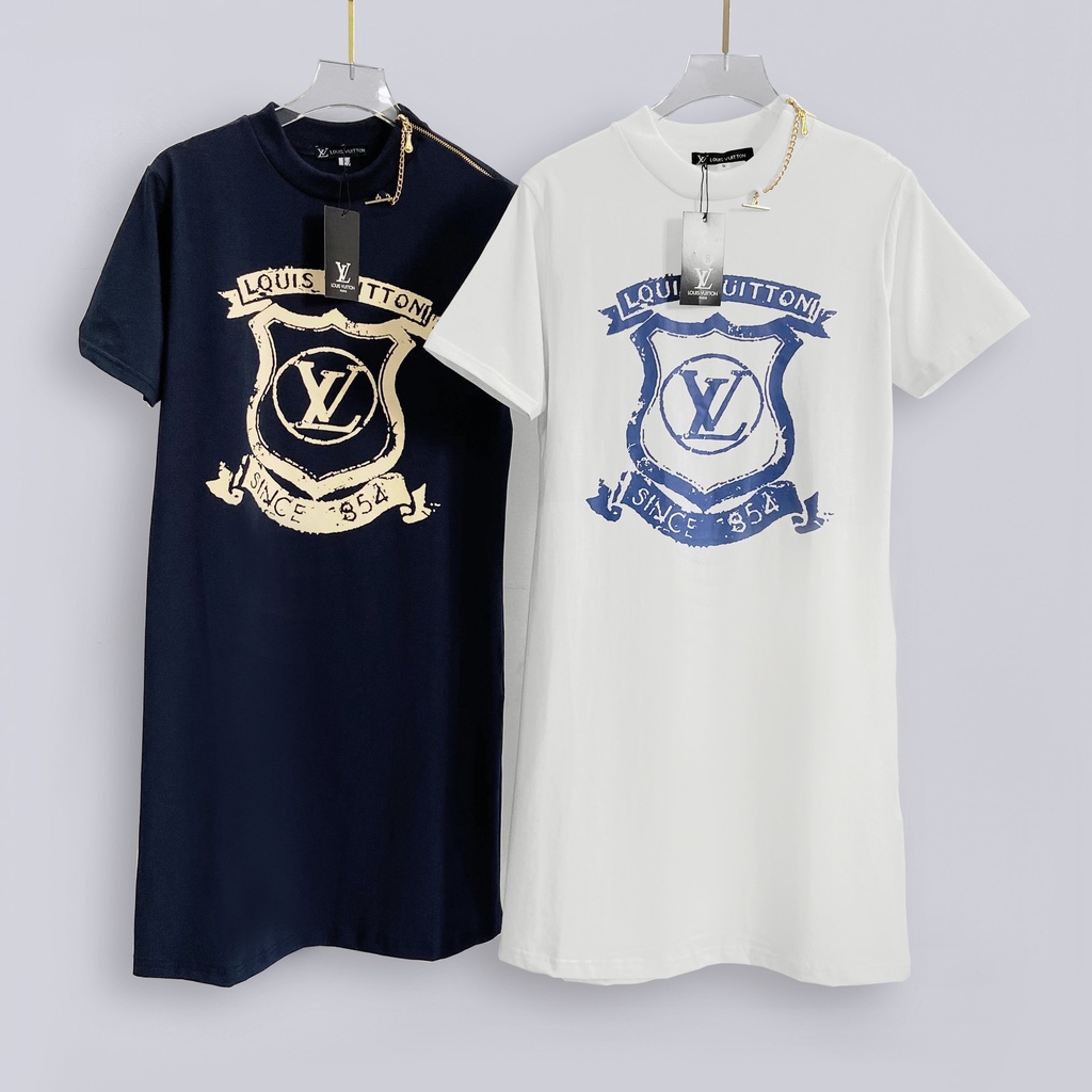 Đầm L.V Hàng Xuất Dư, Chất Liệu 100% Cotton Mềm Mịn.