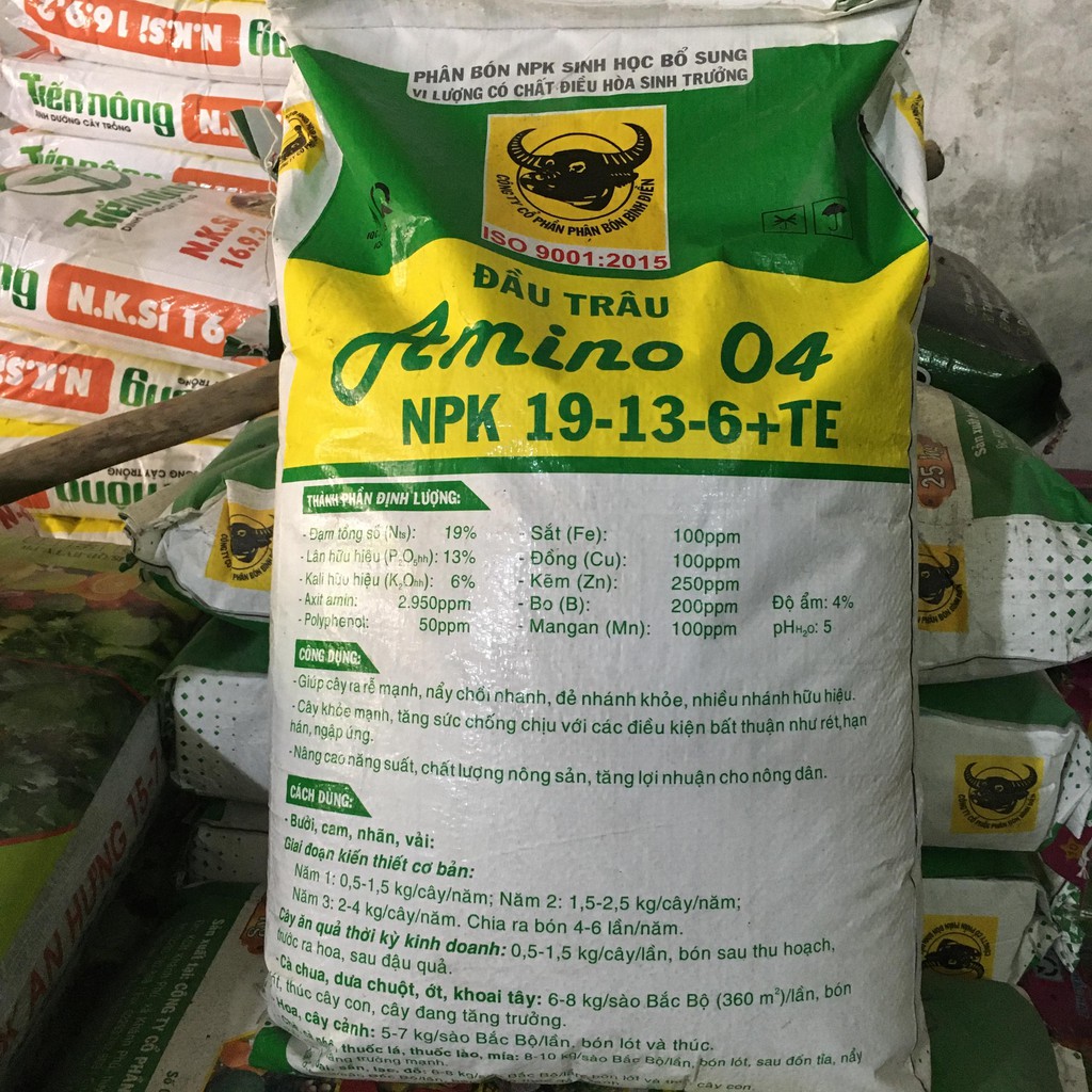 Phân bón NPK cao cấp 19 -13-6 - TE dùng cho cây ăn trái, hoa màu 1kg