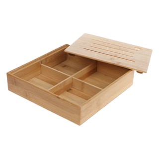Khay đựng bánh kẹo đồ ăn vặt 4 ngăn phong cách Nhật Bản