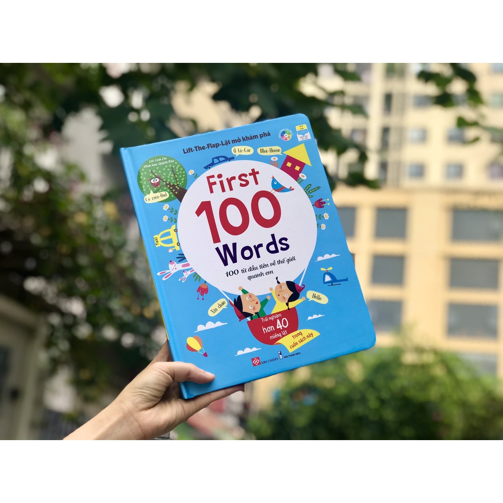 SÁCH - Lift-The-Flap-Lật mở khám phá - First 100 Words - 100 từ đầu tiên về thế giới quanh em