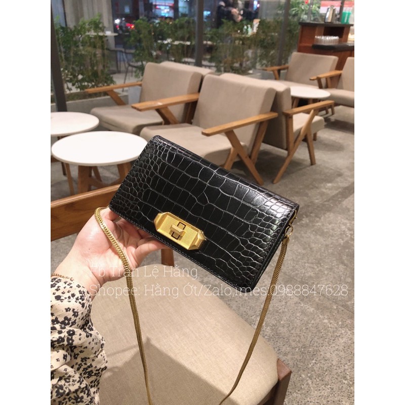 Túi Khoá xoay size mini 18cm Da CS Cực đẹp