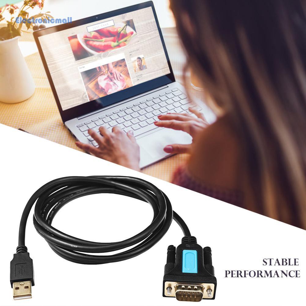 Cáp Chuyển Đổi Cổng Usb 01 Sang Rs232 Com 9 Pin Cho Win 10 / 8 / 7 / Xp