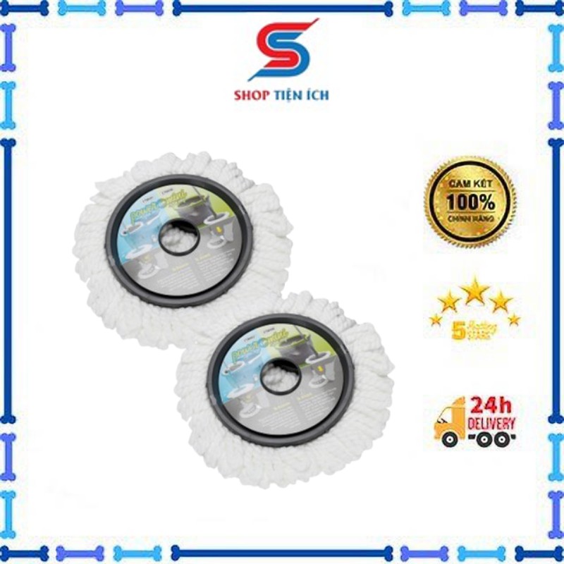 Bông Lau Nhà 𝓢𝓱𝓸𝓹 𝓣𝓲𝓮̣̂𝓷 𝓘́𝓬𝓱 Set 2 Miếng Thay Thế Cho Cây Lau Nhà LOCK&LOCK ETM 498 ( Hàng Chính Hãng )