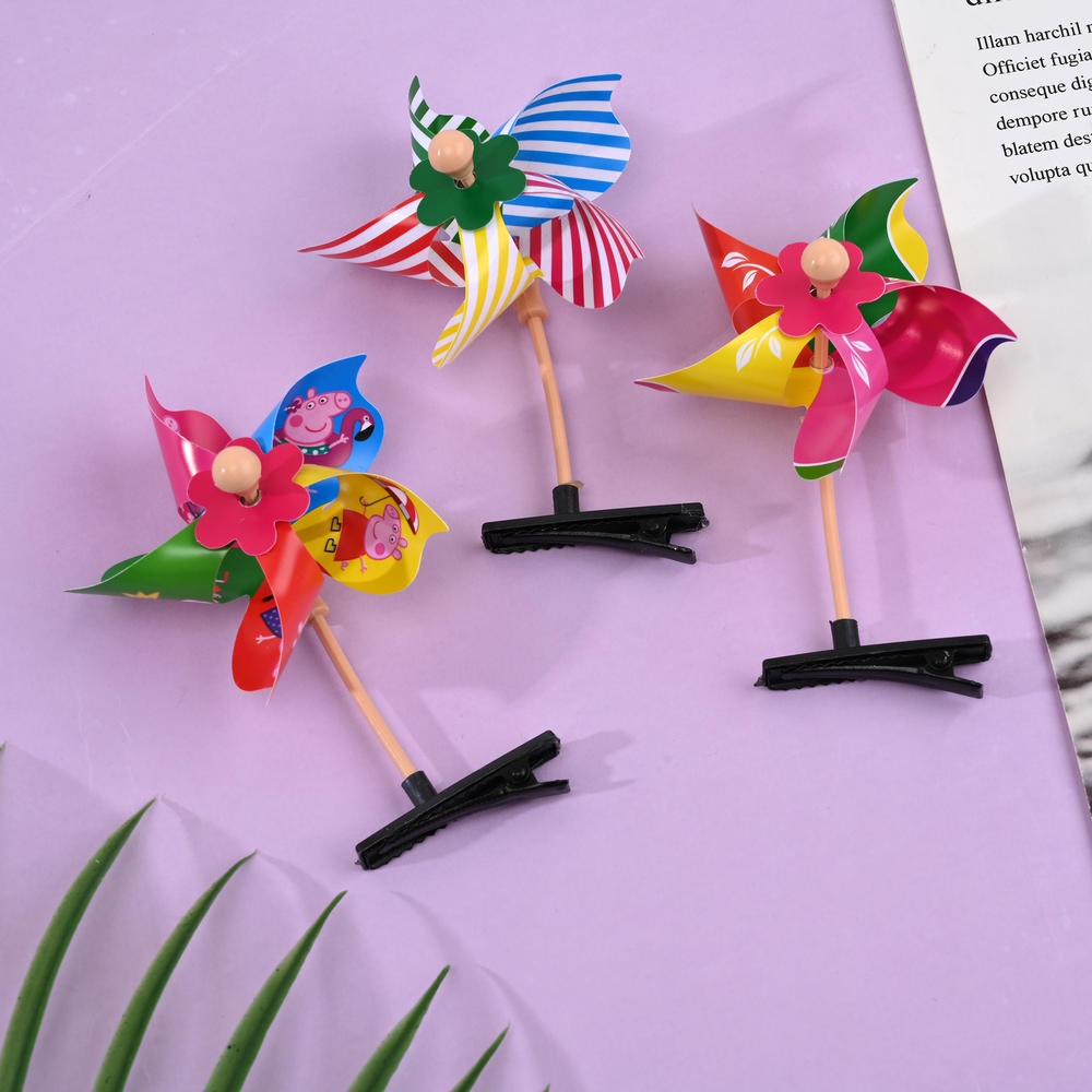 Kẹp Tóc Hình Chong Chóng 3D Dễ Thương Cho Bé Gái