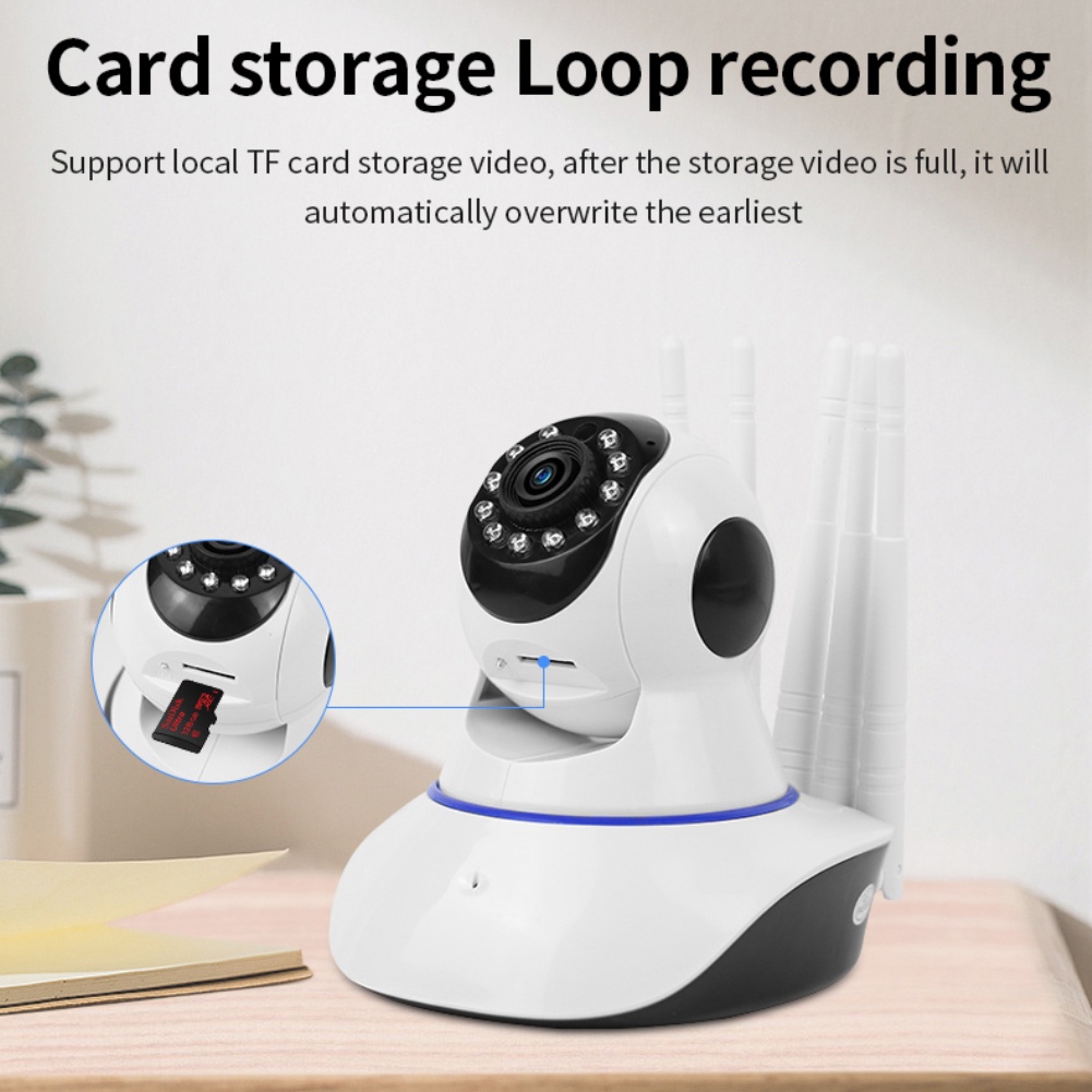 Camera Robot Wifi 360 Độ Ip 5G Thế Hệ Mới 5 Ăng Ten Full Hd Xem Đêm Đầy Màu Sắc Pk Yoosee Icecube