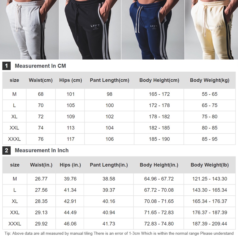 Quần Thể Thao Cotton Phối Sọc Cá Tính Dành Cho Nam / Size M-3XL