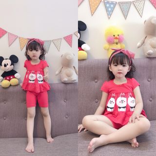 Bộ bánh bèo bé gái